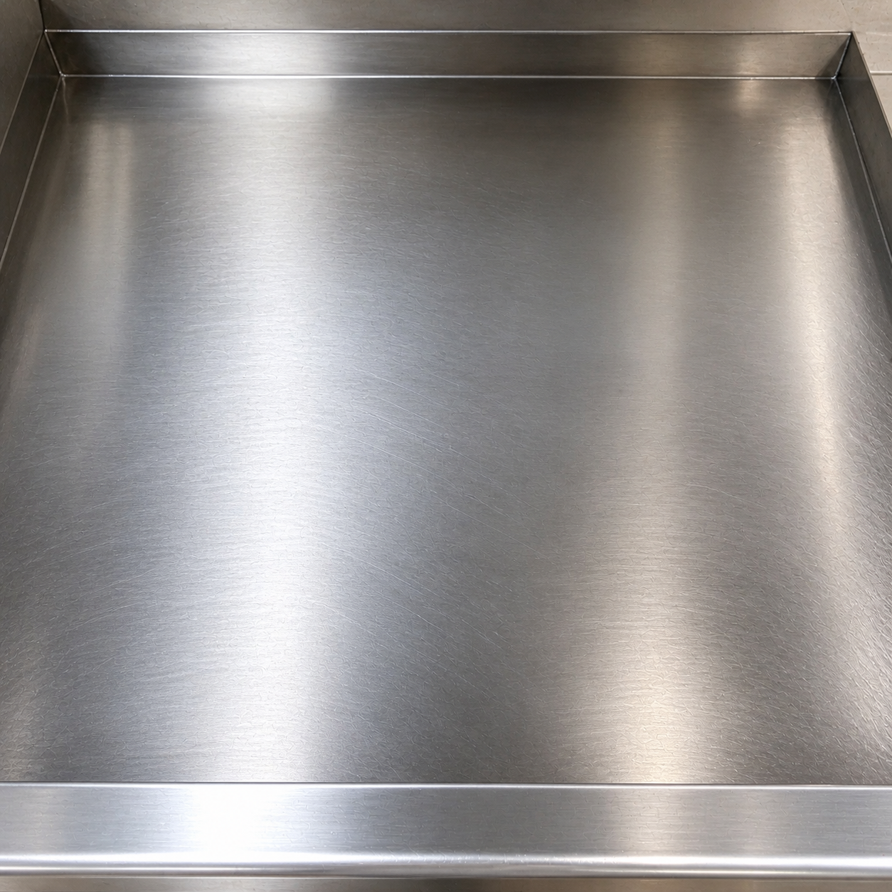Clean surface after grease removal