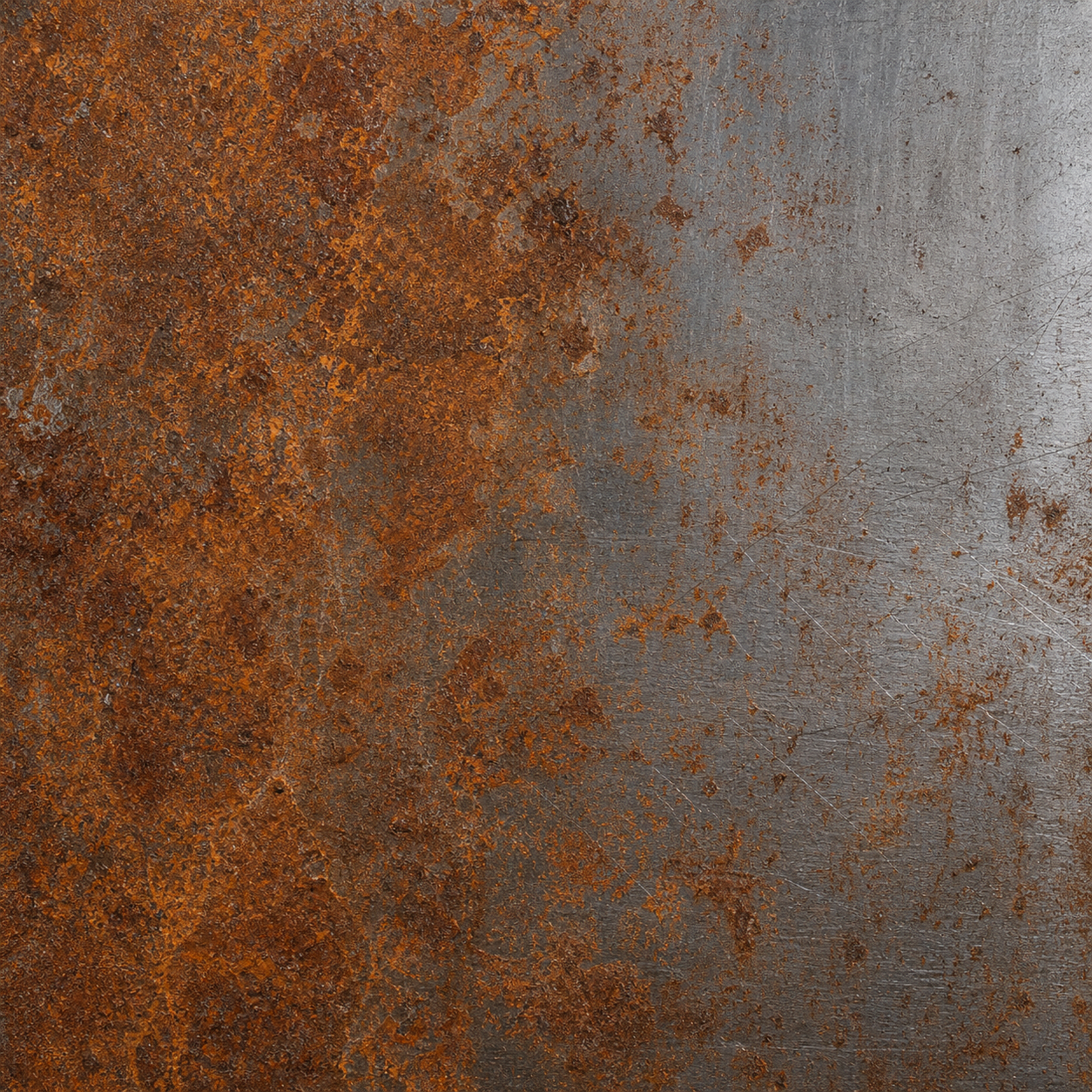 Surface with rust before laser cleaning